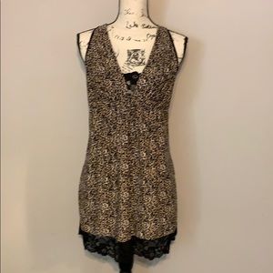 Animal print gown